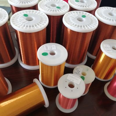 Self Adhesive Polyurethane CCA Enameled Round Copper Wire 0.085mm Class 130/155